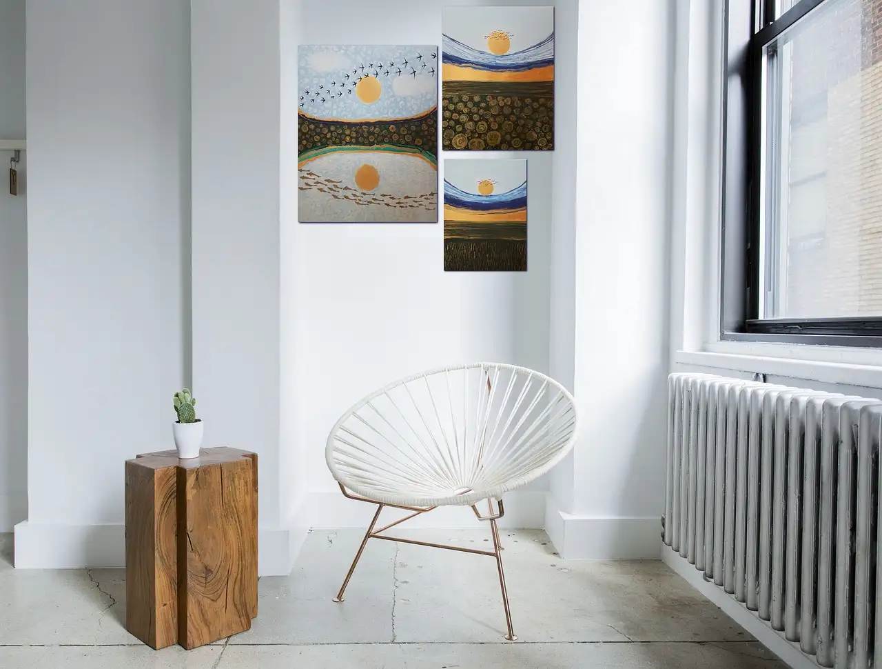 Drieluik schilderijen op canvas: perfecte wanddecoratie